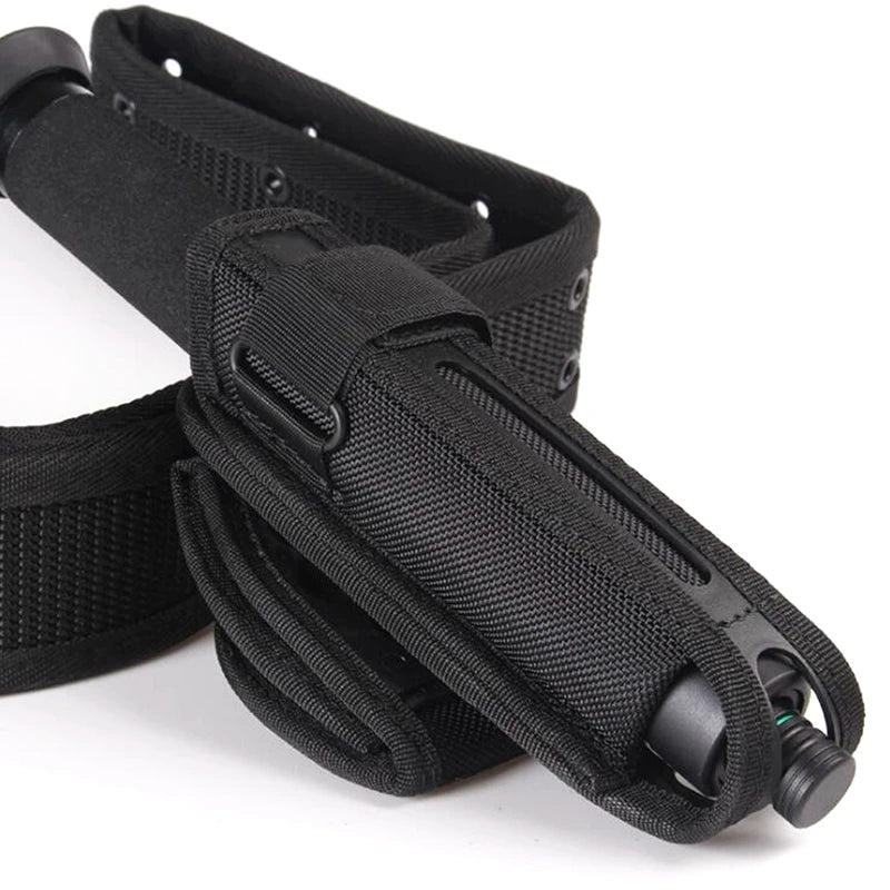 Tactical Nylon Baton Holster Hunting 360 Degree Rotating Baton Pouch Bag